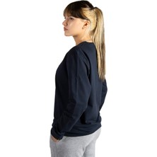 Terapi Men Kadın Siyah Basic Bisiklet Yaka Düz Renk Sweatshirt Sweatshirt 22Y-5200177