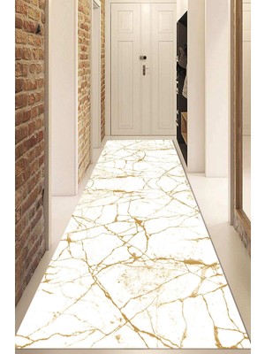 Napoli Home Dijital Baskılı Kaymaz Taban Yıkanabilir Modern Yolluk ve Koridor Halısı NDU-HT-420