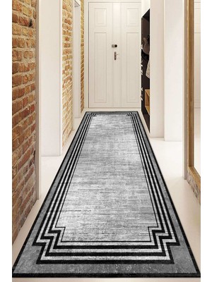 Napoli Home Dijital Baskılı Kaymaz Taban Yıkanabilir Modern Yolluk ve Koridor Halısı NDU-HT-664