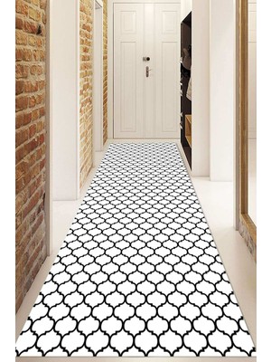 Napoli Home Dijital Baskılı Kaymaz Taban Yıkanabilir Modern Yolluk ve Koridor Halısı NDU-HT-545
