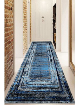 Napoli Home Dijital Baskılı Kaymaz Taban Yıkanabilir Modern Yolluk ve Koridor Halısı NDU-HT-966