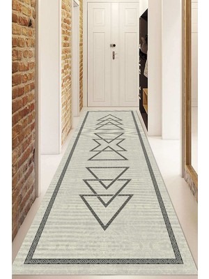 Napoli Home Dijital Baskılı Kaymaz Taban Yıkanabilir Modern Yolluk ve Koridor Halısı NDU-SD-1065