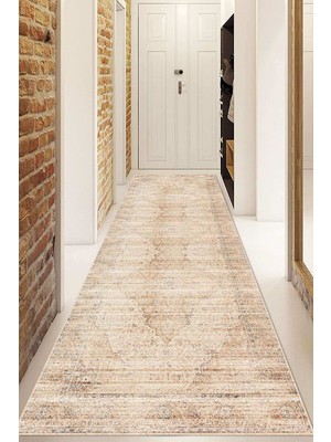 Napoli Home Dijital Baskılı Kaymaz Taban Yıkanabilir Modern Yolluk ve Koridor Halısı NDU-SD-420