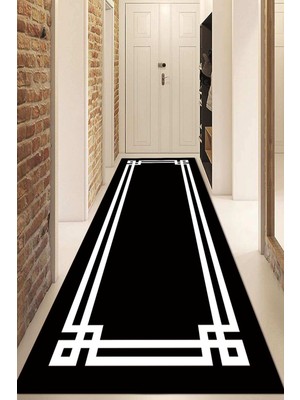 Dijital Baskılı Kaymaz Taban Yıkanabilir Modern Yolluk ve Koridor Halısı NDU-SD-694