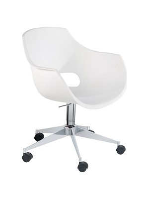 Papatya Opal Pro Şef - Tekerlekli Amortisörli Çalışma Ofis Koltuğu Beyaz