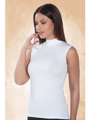 Belinay Bayan Modal Sıfır Kol Body 0995 Beyaz