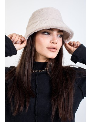 Ladycolor Kadın Kışlık Şapka Yumuşak Dokulu Kumaş Bucket Modeli