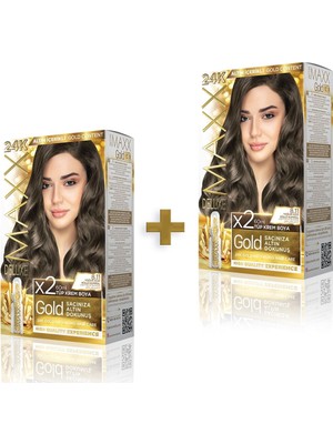Maxx Deluxe 2'li Golden Beauty  8.11  Yoğun Açık Küllü Kumral Set Boya