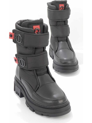 Bambi Siyah Siyah  Kadın Bot & Bootie K02724988809