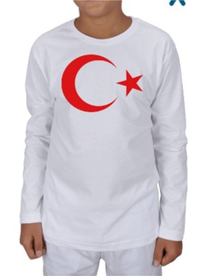 Nacar Çarşı Çocuk Uzun Kol Atatürk Baskılı 23 Nisan 29 Ekim 10 Kasım Gösteri Kostüm T-Shırt