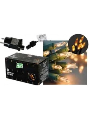 Duman Oyuncak Sarı Işık Yeşil Kablo 50'lik LED Zincir - Z-3D50Y