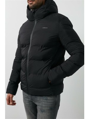 Lumberjack Nolan Coat Erkek Şişme Mont Parka Siyah V18