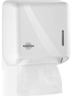 Rulopak Tekçek Mini Tuvalet Kağıdı Dispenseri Beyaz