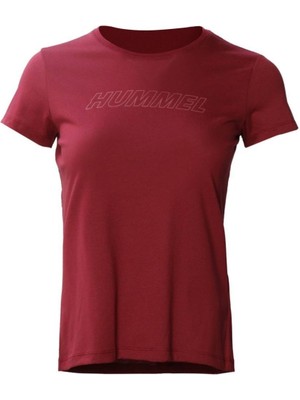 Hummel Hmlt-Te Calı Cotton T-Shırt Kırmızı Kadın T-Shirt 911613-3661