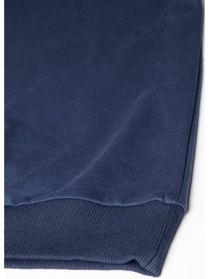 Terapi Men Erkek Rahat Kalıp Yarım Fermuarlı Bato Yaka Basic Sweatshirt 21K-5200179-1 Indigo