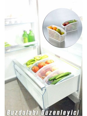 Esnaf Dede Buzdolabı Içi Düzenleyici Sebze Meyve Sepeti Mutfak Banyo Tezgah Altı Üstü Dolap Içi Organizer 3ADET (DAR DOLAP İÇİ)