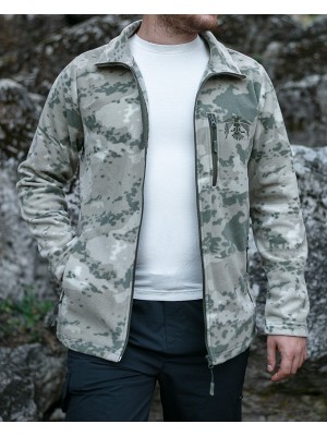 Huğlu Outdoor Kamuflaj Desenli Polar Hırka