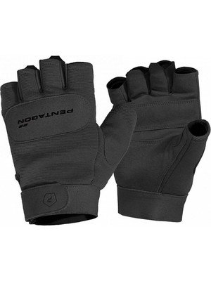 Taktikal Eldiven - Pentagon - Yarım Parmak - Duty Mechanic - Black - P20010-SH - L