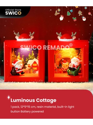 Swico Remado Aydınlık Noel Baba Yaratıcı Noel Dekorasyonu (Yurt Dışından)