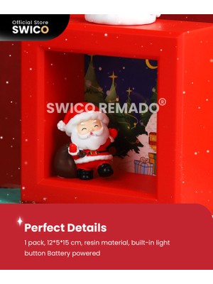 Swico Remado Aydınlık Noel Baba Yaratıcı Noel Dekorasyonu (Yurt Dışından)