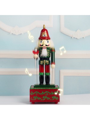 Swico Remado Noel Dekorasyonu Ahşap Fındıkkıran Müzik Kutusu 36X12CM (Yurt Dışından)