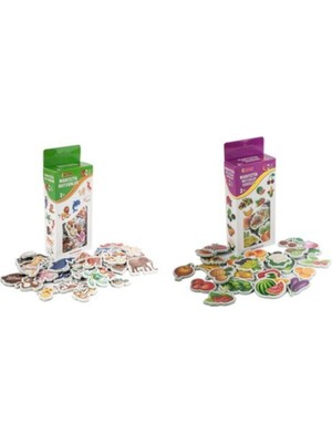 Diytoy Eğitici Manyetik Eğitim Seti 2'li(Hayvanlar - Meyve ve Sebze)