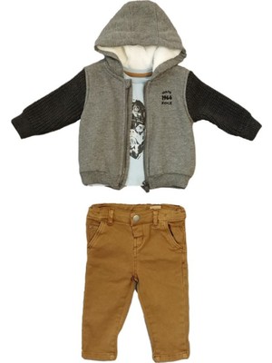 Bebepan Pirate Erkek Çocuk Tişört Sweathirt Gabardin Pantolon Alt Üst Takım