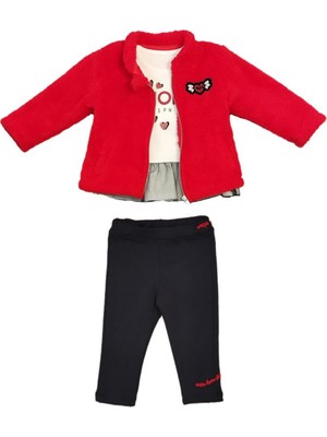 Bebepan Tiamo Kız Çocuk Tişört Sweatshirt Tayt Alt Üst Takım