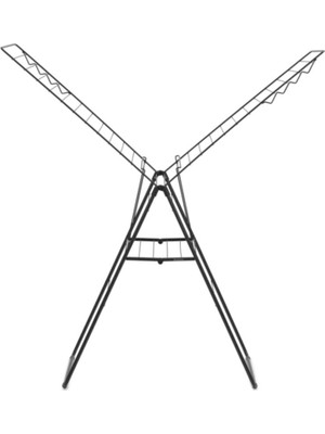 Çelik Çamaşır Kurutma  Brabantia Mat Siyah Çamaşır Kurutma Askısı-25 Metre