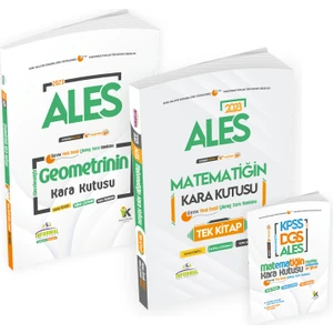 İnformal yayınları ALES Matematik Tek Kitap ve Geometrinin Kara Kutusu Konu Ö.D.Çözümlü Çıkmış Soru Bankası Seti