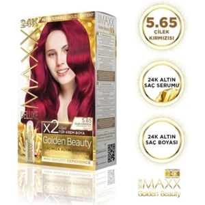 Maxx Deluxe Golden Beauty  5.65  Çilek Kırmızısı Set Boya