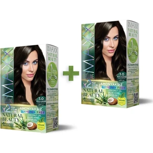 Maxx Deluxe Natural Beauty  3.0  Koyu Kahve 2'li Set Boya