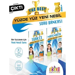 Key Yayınları 3. Sınıf The Best Matematik & Türkçe Yüzde Yüz Yeni Nesil Soru Bankası