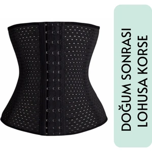 Siyah Kadın Sıkılaştırıcı Doğum Sonrası Lohusa Korse