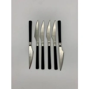 Wessenburg Siyah Çelik 6 Adet Tatlı ( Pasta) Bıçak