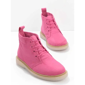 Fuşya Süet  Kadın Bot & Bootie K02666300902