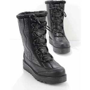 Siyah Paraşüt  Kadın Bot & Bootie K02102270067