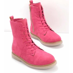 Fuşya Süet  Kadın Bot & Bootie K02116010502