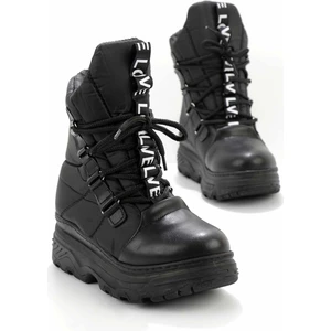 Siyah Paraşüt  Kadın Bot & Bootie K02243066667