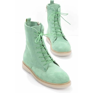 Yeşil Süet  Kadın Bot & Bootie K02116010502