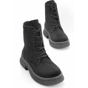 Siyah Süet  Kadın Bot & Bootie K02824201402