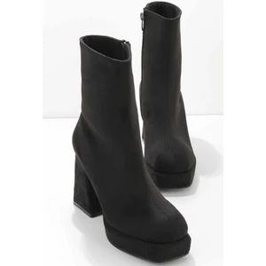 Siyah Süet  Kadın Bot & Bootie K02215290202