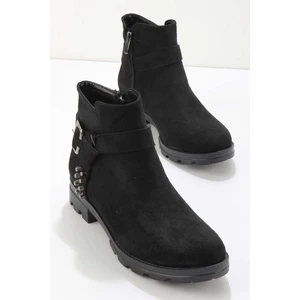 Siyah Süet  Kadın Bot & Bootie K02216011702