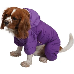 Sport Küçük Irk Köpek Yağmurluk Tulumu Mor