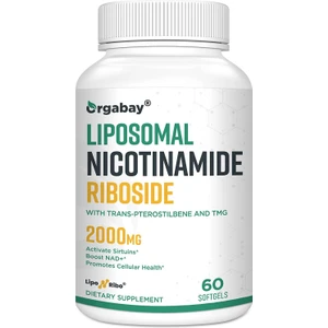Liposomal Nicotinamide Riboside 2000 mg With Tmg And Pterostilbene 60 Softgels