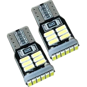 W5W T10 Dipsiz Beyaz LED Ampul Canbus 12V 18 LED 2 Adet