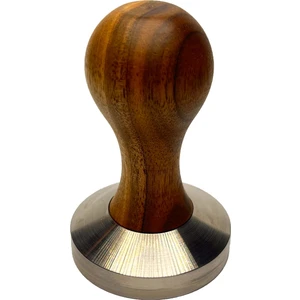 Ceviz Espresso Tamper Paslanmaz Taban