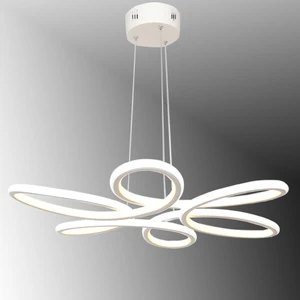 TT Aydınlatma TT308-BY Tt Aydınlatma Papatya Modeli Mat Beyaz 2 Renk Modüllü LED Avize
