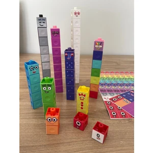 Gazi Kırtasiye Numberblocks 100 Parça Geçmeli Matematik Küpleri - Snapcubes / 0-10 Stickers