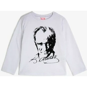 Nacar Çarşı Çocuk Uzun Kol Atatürk Baskılı 23 Nisan 29 Ekim 10 Kasım Gösteri Kostüm T-Shırt